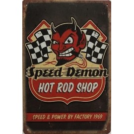 Speed Demon Metal Plate