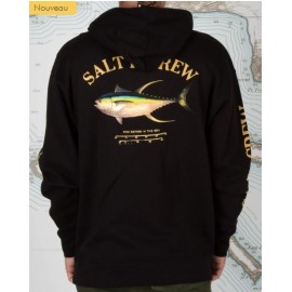 Sweat Homme SALTY CREW Ahi Mount Black