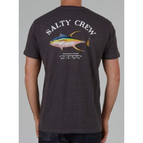 Tee Shirt Homme SALTY CREW Ahi Mount Charcoal Heather