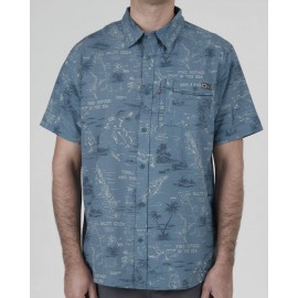 Men's Shirt Salty Crew Seafarer Tech Woven Slate