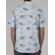 Salty Crew Feeding Frenzy UV Woven Gray Shirt