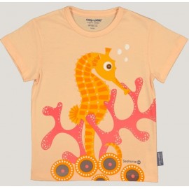 Tee Shirt Enfant Coq en pâte Hippocampe Saumon