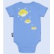 Blue Sea Lion Rooster in Paste Baby Bodysuit