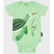 Rooster Baby Bodysuit in Green Turtle Paste
