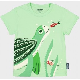 Tee Shirt Enfant Coq en pâte Tortue Verte