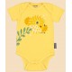 Yellow Puffer Fish Rooster Paste Baby Bodysuit