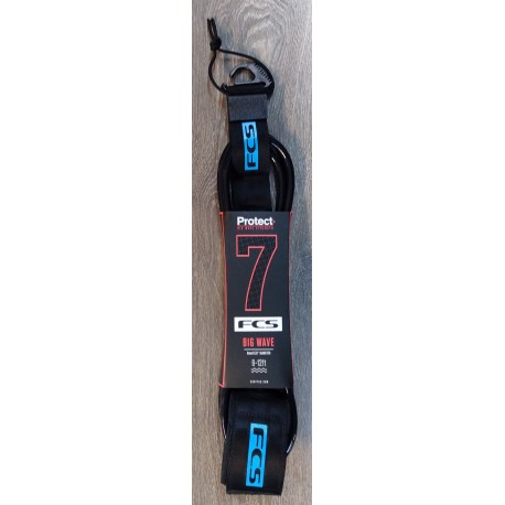 FCS Protect Big Wave Leash 7'0 Black