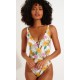 Maillot de Bain 1 Pièce Banana Moon Miller Tortuga Blanc