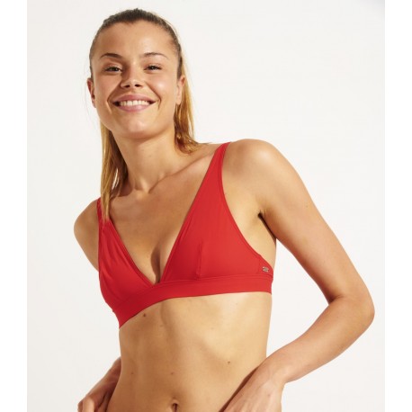 Haut de Maillot de Bain Banana Moon Drino Spring Rouge