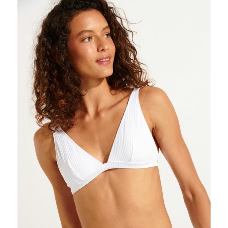 Haut de Maillot de Bain Banana Moon Drino Bayview Blanc