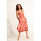 Robe Longue BANANA MOON Oliana Sarong Rouge