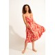 Robe Longue BANANA MOON Oliana Sarong Rouge