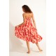 Robe Longue BANANA MOON Oliana Sarong Rouge