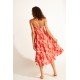 Robe Longue BANANA MOON Oliana Sarong Rouge