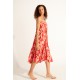 Robe Longue BANANA MOON Oliana Sarong Rouge