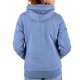 Women's Sherpa Lined Sweatshirt STERED Badge Denim Blue