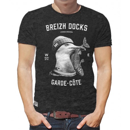 Tee Shirt Homme Stered Garde Côte Anthracite