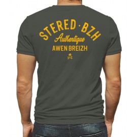 Men's T-Shirt Stered BZH Authentic Khaki Urban Chic