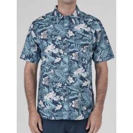 Men's Shirt SALTY CREW Halibut Hunter Woven Navy