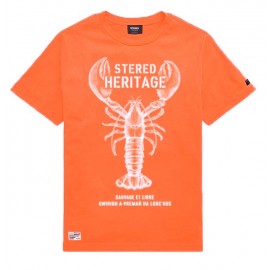 Stered Heritage Breton Children's T-Shirt Orange