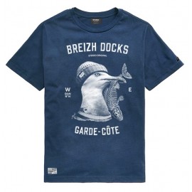 Stered Heritage Breton Children's T-Shirt Ice Mint