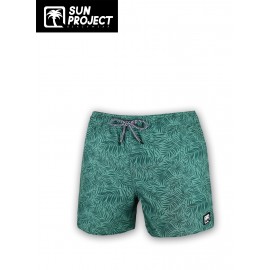 Boardshort Stretch Homme SUN PROJECT Feuille Verte