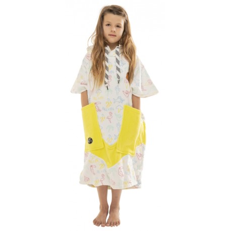 Poncho All-In Kid Neon Yellow