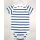 Body Bébé Manche Courte Papylou Rayé Blanc et Bugatti