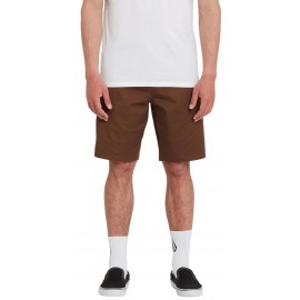 Volcom Men’s Frickin Elasticated Waist Shorts 19" Dark Earth