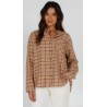 Women's Shirt Flannel Salty Crew Shore Break Sand Dune