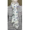 Foulard Papylou Dinard Coquillage Blanc