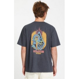 Tee Shirt VOLCOM Draggin Stone Heather Black