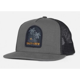 Junior Salty Crew Palmdale Retro Trucker Hat in Charcoal