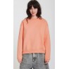 VOLCOM Women's Stone Heart Crew Sweatshirt in Pale Peach