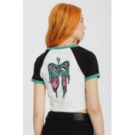Tee Shirt Femme VOLCOM Fa Alix 2 Black White