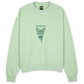 Sweat Femme Santa Cruz Asp Butterfly Crew Pale Sage Wash