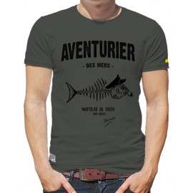 Tee Shirt Homme Stered Aventurier Pesk Kaki Urban Chic