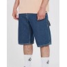 VOLCOM Men's Denim Utility Indigo Ridge Wash Bermuda Shorts