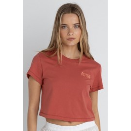 Tee Shirt Femme RHYTHM Crop Crew Red