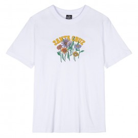 Tee Shirt Femme Santa Cruz Field Stripe Blanc