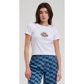 Tee Shirt Femme Santa Cruz Ringed Arranged Blanc