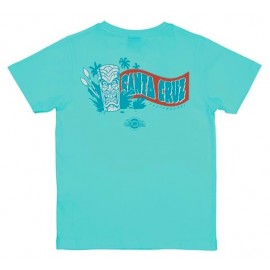 Tee Shirt Santa Cruz Junior Youth Roskopp Voodoo Room Pool Blue