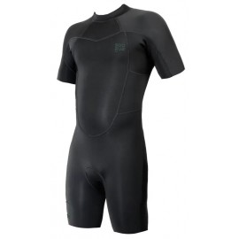 Shorty Sooruz Homme Fly Organic Oysterprene Back Zip 2/2mm Black