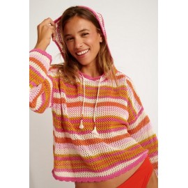 BANANA MOON Mistletoe Wilderness Rose Crochet Sweatshirt