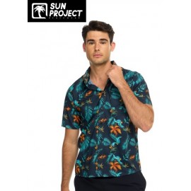 SUN PROJECT Castiland Men's Lightweight Shirt in Navy Marine