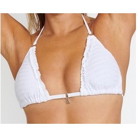 BANANA MOON Crico Seafrills White Bikini Top