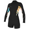 Shorty O'neill Femme Bahia Manche Longue Back Zip 2/1mm Black Mikafloral Black