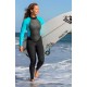 Combinaison O'Neill Femme Reactor 3/2mm Back Zip Black Aqua