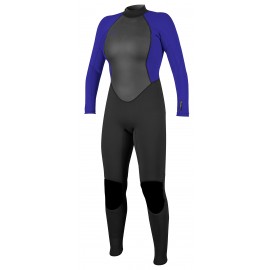 Combinaison O'Neill Femme Reactor 3/2mm Back Zip Black Cobalt