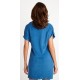 Women's Terry Cloth Robe BANANA MOON Lilac Seasponge Blue